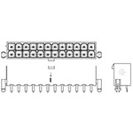 TE Connectivity VAL-U-LOK Series Straight Through Hole PCB Header, 8 Contact(s), 4.2mm Pitch, 2 Row(s), Shrouded