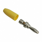 Cinch Connectors Yellow Male Banana Plug - Solder Termination, 1750V, 15A