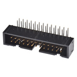 Hirose HIF3FC Series Right Angle Through Hole PCB Header, 26 Contact(s), 2.54mm Pitch, 2 Row(s), Shrouded