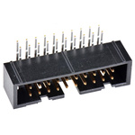 Hirose HIF3FC Series Right Angle Through Hole PCB Header, 20 Contact(s), 2.54mm Pitch, 2 Row(s), Shrouded