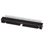 Hirose HIF3FB Series Right Angle Through Hole PCB Header, 60 Contact(s), 2.54mm Pitch, 2 Row(s), Shrouded
