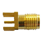 RF Solutions 50Ω Straight Edge Mount SMA Connector, jack