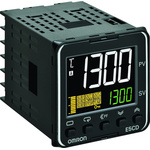 Omron E5CD Panel Mount PID Temperature Controller, 48 x 48mm 2 Input, 1 Output Relay, 100 → 240 V ac Supply