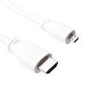 Raspberry Pi 1m HDMI to Micro HDMI Cable in White