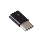 Raspberry Pi Micro USB to USB C Adapter in Black