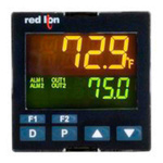 Red Lion PXU Panel Mount PID Temperature Controller, 48 x 48mm 1 Input, 2 Output Logic/SSR, Relay, 100 → 240 V