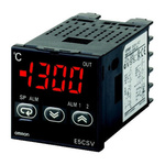Omron E5CSV Panel Mount Controller, 48 x 48 x 78mm Multi-Input Input, 2 Output Relay, 24 V Supply Voltage ON/OFF, PID