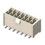 Samtec IPL1 Series Straight Through Hole PCB Header, 6 Contact(s), 2.54mm Pitch, 2 Row(s), Shrouded