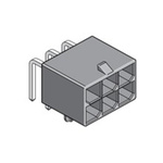 Molex Mega-Fit Series Right Angle Through Hole PCB Header, 2 Contact(s), 5.7mm Pitch, 2 Row(s), Shrouded