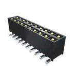 Samtec IPT1 Series Right Angle Through Hole PCB Header, 20 Contact(s), 2.54mm Pitch, 2 Row(s), Shrouded