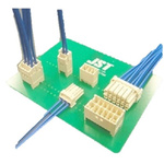 JST BNI Series Through Hole PCB Header, 10 Contact(s), 3.3mm Pitch, 2 Row(s), Shrouded