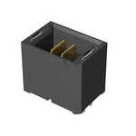 Samtec UMPT Series Straight Through Hole PCB Header, 2 Contact(s), 2.0mm Pitch, 1 Row(s), Shrouded