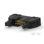 TE Connectivity AMP-LATCH Series Straight Through Hole PCB Header, 10 Contact(s), 2.54mm Pitch, 2 Row(s), Shrouded