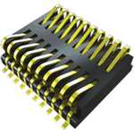 Samtec FSI Series Straight PCB Header, 20 Contact(s), 1.0mm Pitch, 2 Row(s), Shrouded