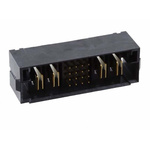 Samtec MPTC Series Straight PCB Header, 28 Contact(s), 2.0mm Pitch, 14 Row(s), Shrouded