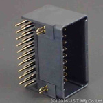 JST JFA J2000 Series Right Angle PCB Header, 20 Contact(s), 2.5mm Pitch, 2 Row(s), Shrouded