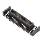Molex SlimStack Series Vertical Surface Mount PCB Header, 40 Contact(s), 0.4mm Pitch, 2 Row(s), Shrouded
