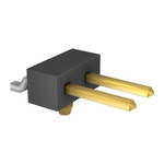 Samtec TSM Series Vertical Surface Mount Pin Header, 2 Contact(s), 2.54mm Pitch, 1 Row(s), Unshrouded