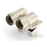 TE Connectivity PowerTube 1400 Series Right Angle Panel Mount PCB Connector, 2 Contact(s), 47mm Pitch, 1 Row(s)