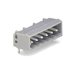 Wago 231 Series Series Angled PCB Header, 10 Contact(s), 5mm Pitch, 1 Row(s)