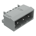 Wago 231 Series Angled Vertical/Horizontal Mount PCB Header, 3 Contact(s), 5mm Pitch, 1 Row(s), Shrouded