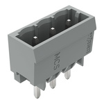 Wago 231 Series Straight Vertical/Horizontal Mount Header, 3 Contact(s), 1.2mm Pitch, 1 Row(s), Unshrouded