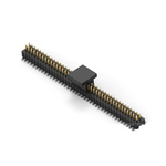 TE Connectivity 1MM-HU Series Vertical Board Mount PCB Header, 50 Contact(s), 1mm Pitch, 2 Row(s), Unshrouded