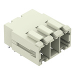 Wago 831 Series Angled PCB Mount PCB Header, 3 Contact(s), 7.62mm Pitch, 1 Row(s), Shrouded