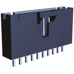 TE Connectivity AMPMODU MTE Series Straight Through Hole PCB Header, 10 Contact(s), 2.54mm Pitch, 1 Row(s), Shrouded