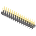 Samtec TSM Series Straight Surface Mount Pin Header, 32 Contact(s), 2.54mm Pitch, 2 Row(s), Unshrouded