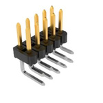 Samtec TSW Series Right Angle Through Hole Pin Header, 10 Contact(s), 2.54mm Pitch, 2 Row(s), Unshrouded