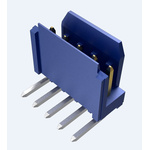 Amphenol ICC Dubox Series Right Angle Through Hole PCB Header, 5 Contact(s), 2.54mm Pitch, 1 Row(s), Shrouded