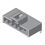 Molex Nano-Fit Series Right Angle Through Hole PCB Header, 4 Contact(s), 2.5mm Pitch, 1 Row(s), Shrouded