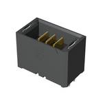 Samtec UMPT Series Straight Through Hole PCB Header, 3 Contact(s), 2.0mm Pitch, 1 Row(s), Shrouded