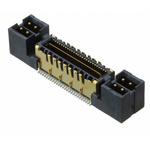 Samtec QMS Series Straight Surface Mount PCB Header, 52 Contact(s), 0.635mm Pitch, 1 Row(s), Shrouded