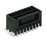 Wago 713 Series Series Straight PCB Header, 8 Contact(s), 5mm Pitch, 2 Row(s)