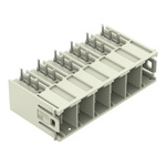 Wago 832 Series Angled PCB Mount PCB Header, 6 Contact(s), 10.16mm Pitch, 1 Row(s), Shrouded