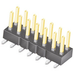 Samtec TSM Series Straight Surface Mount Pin Header, 14 Contact(s), 2.54mm Pitch, 2 Row(s), Unshrouded