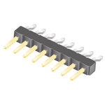 Samtec TSM Series Right Angle Surface Mount Pin Header, 12 Contact(s), 2.54mm Pitch, 1 Row(s), Unshrouded