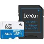 Lexar 64 GB MicroSDXC Card Class 10, UHS-1 U1