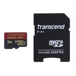 Transcend 8 GB MicroSDHC Card Class 10, UHS-1 U1
