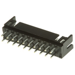 Hirose DF11 Series Straight Through Hole PCB Header, 20 Contact(s), 2.0mm Pitch, 2 Row(s), Shrouded