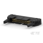 TE Connectivity AMP-LATCH Series Straight Through Hole PCB Header, 26 Contact(s), 2.54mm Pitch, 2 Row(s), Shrouded