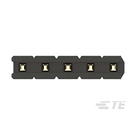 TE Connectivity AMPMODU Series Straight Through Hole Pin Header, 5 Contact(s), 2.0mm Pitch, 1 Row(s), Unshrouded