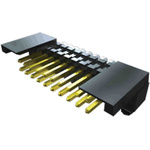 Samtec FSH Series Horizontal PCB Header, 20 Contact(s), 1.27mm Pitch, 2 Row(s), Shrouded
