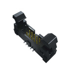 Samtec EHT Series Straight PCB Header, 13 Contact(s), 2.0mm Pitch, 1 Row(s), Shrouded