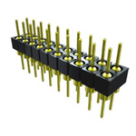Samtec TD Series Through Hole Pin Header, 40 Contact(s), 2.54mm Pitch, 2 Row(s), Unshrouded