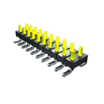 Samtec TMM Series Right Angle Pin Header, 2 Contact(s), 2.0mm Pitch, 1 Row(s), Unshrouded