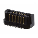 Samtec LSS Series Straight Surface Mount PCB Header, 20 Contact(s), 0.635mm Pitch, 2 Row(s), Shrouded