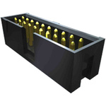 Samtec TSS Series Right Angle Through Hole PCB Header, 40 Contact(s), 2.54mm Pitch, 2 Row(s), Shrouded